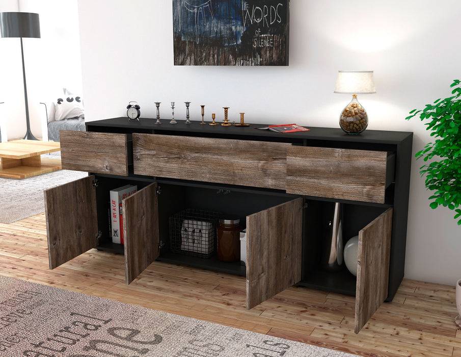 Stil Zeit Möbel Sideboard Flora, Pinie (180x79x35cm) Sonderangebot der Fabrik