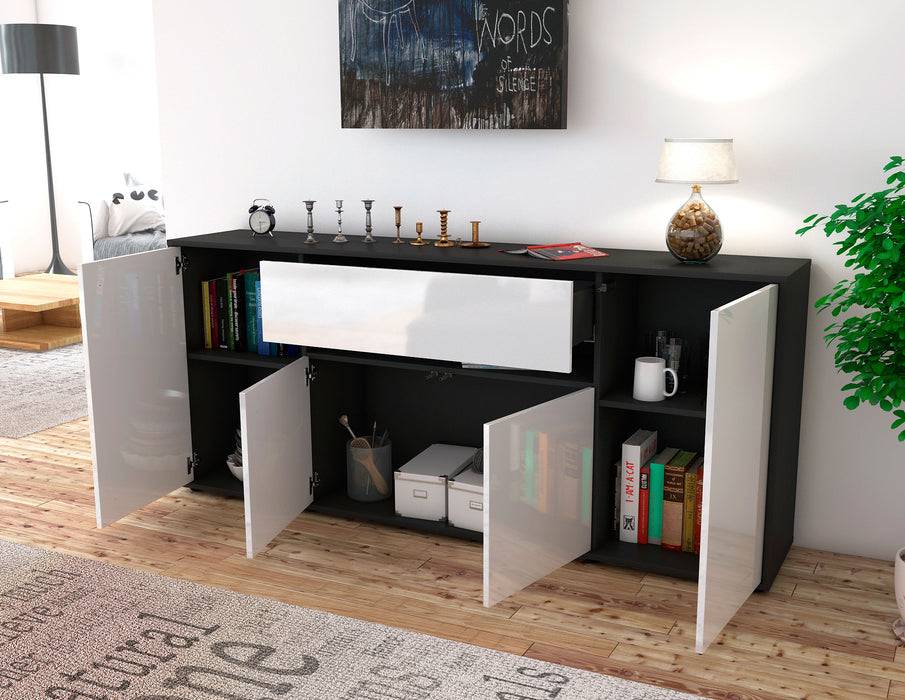 Stil Zeit Möbel Sideboard Flavia, Weiß (180x79x35cm) Vierteljährliche Förderung