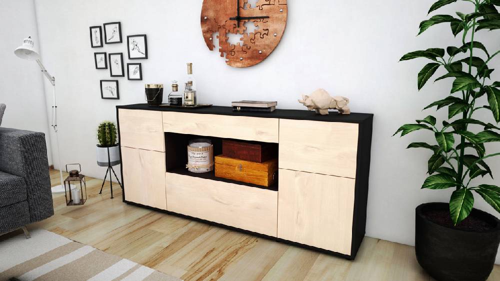 Stil Zeit Möbel Sideboard Fabiola, Zeder (180x79x35cm) Clearance-Verkauf