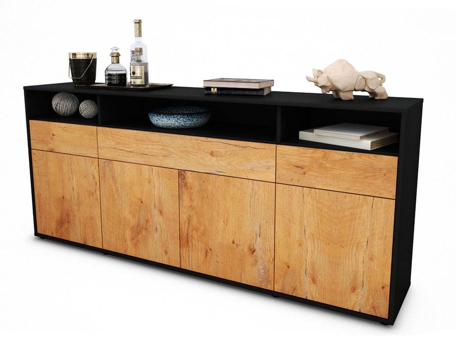 Stil Zeit Möbel Sideboard Ezia, Eiche (180x79x35cm) Fabrikladen