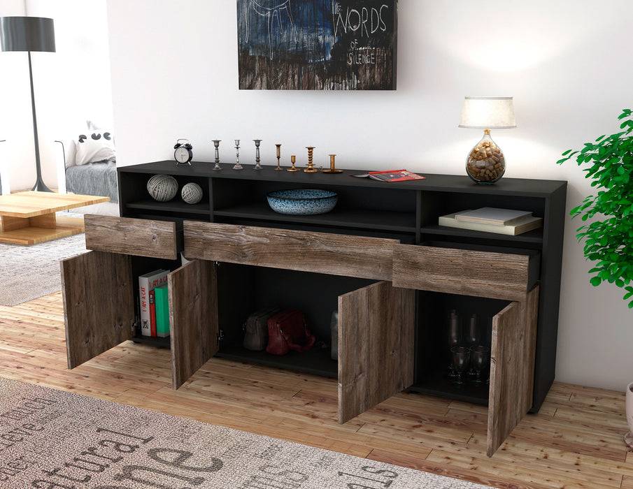 Stil Zeit Möbel Sideboard Ezia, Eiche (180x79x35cm) Fabrikladen