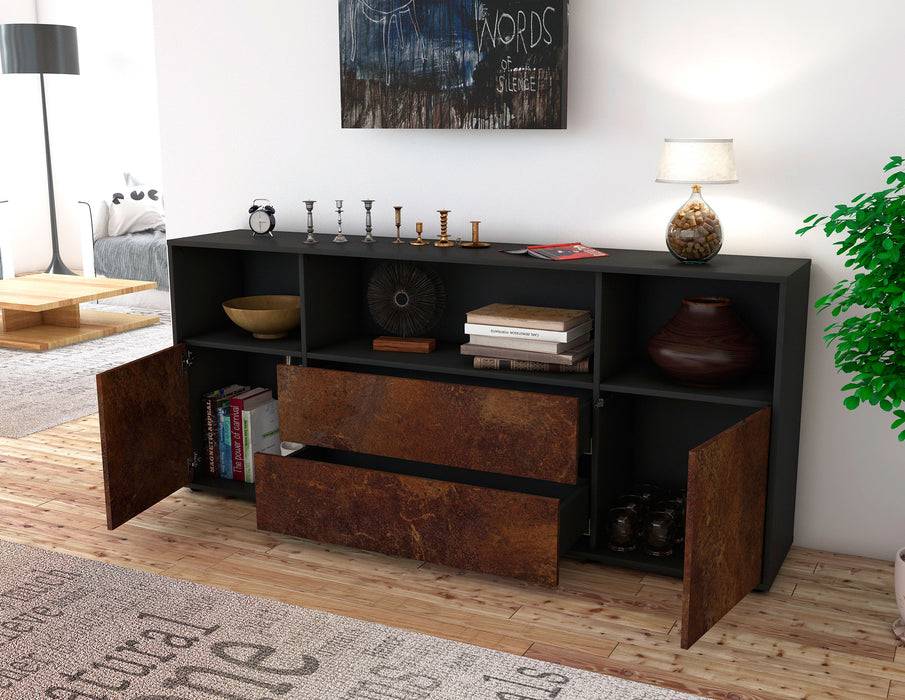 Stil Zeit Möbel Sideboard Enza, Rost (180x79x35cm) Rabatte dieses Monats