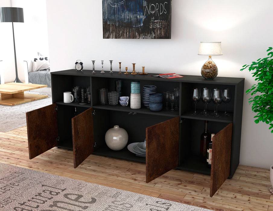 Stil Zeit Möbel Sideboard Enrica, Rost (180x79x35cm) Outlet