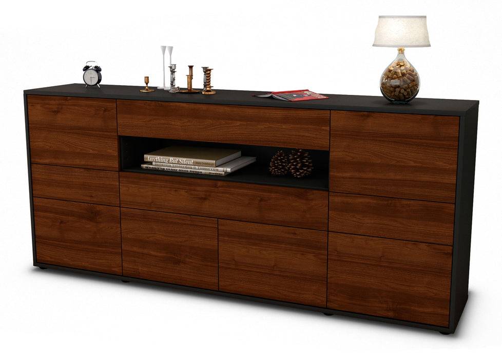Stil Zeit Möbel Sideboard Emerelda, Walnuss (180x79x35cm) Hotsell