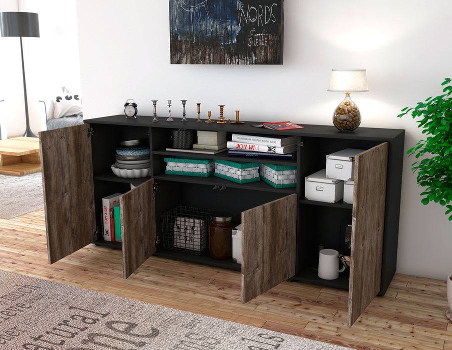 Stil Zeit Möbel Sideboard Elsita, Pinie (180x79x35cm) Fabrikverkauf