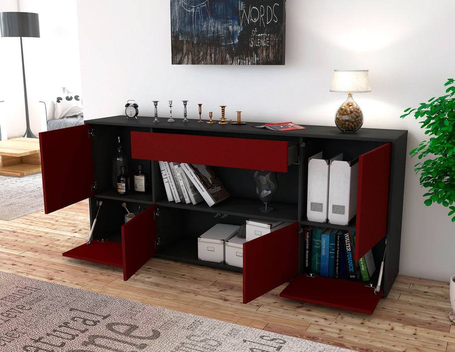 Stil Zeit Möbel Sideboard Elsa, Gelb (180x79x35cm) Meist gekauft