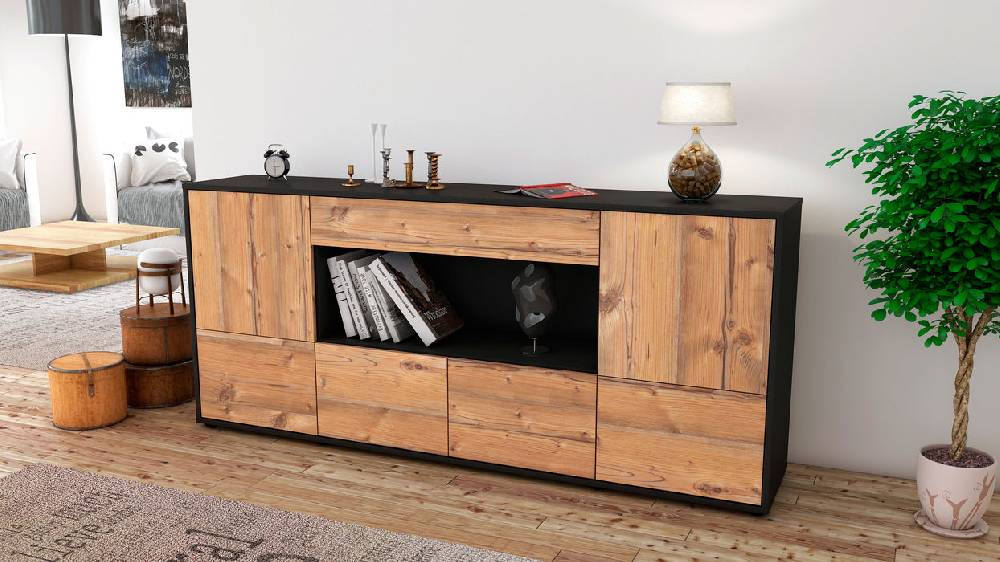 Stil Zeit Möbel Sideboard Elsa, Pinie (180x79x35cm) Blitzverkäufe