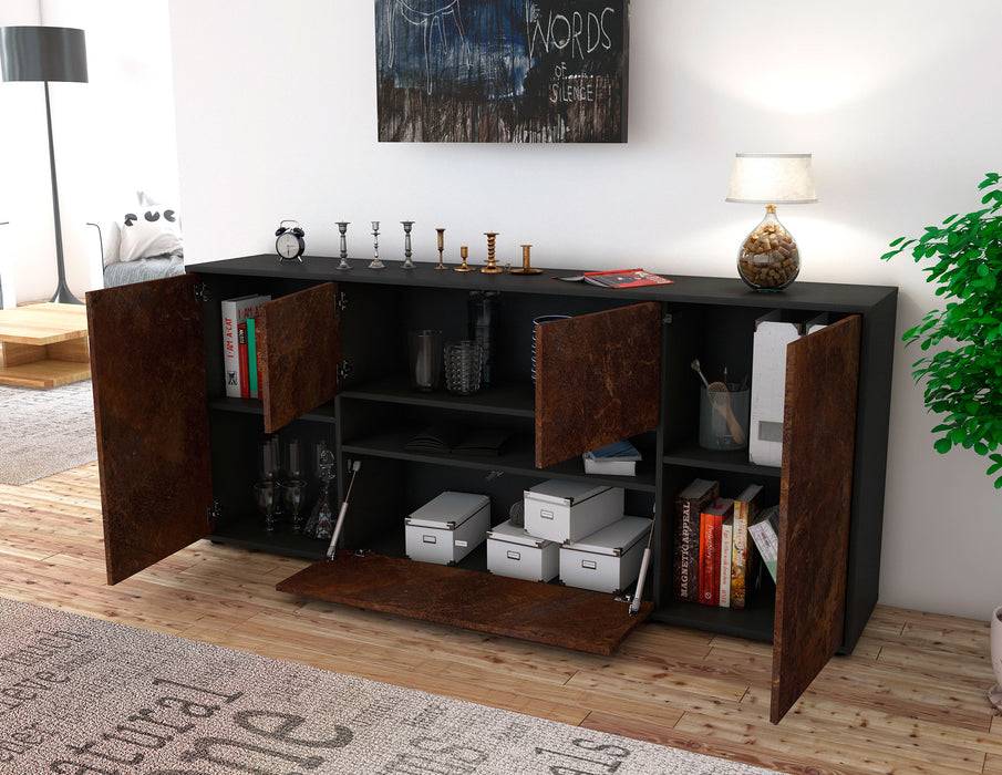 Stil Zeit Möbel Sideboard Elisabetta, Rost (180x79x35cm) Limitierter Zeitrabatt