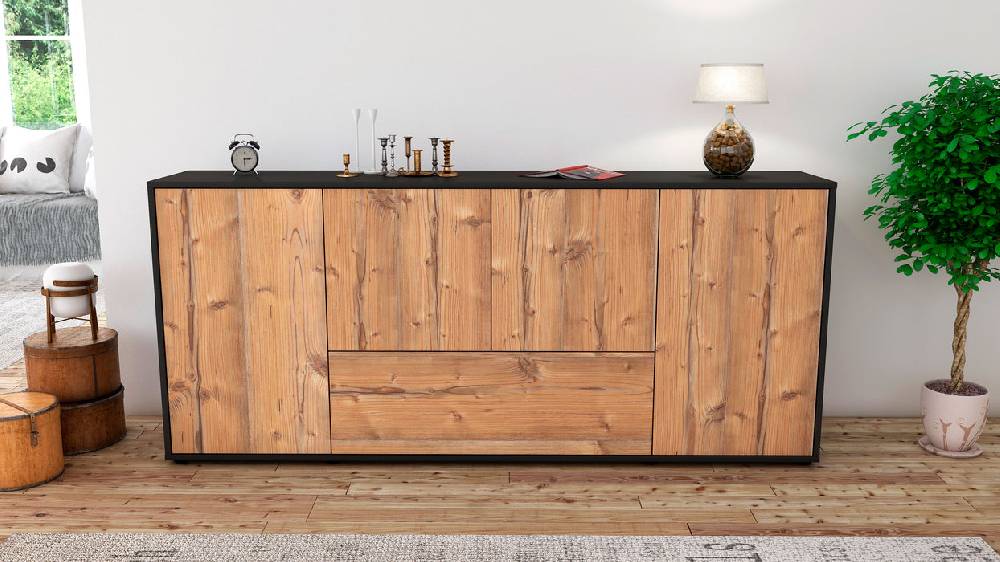 Stil Zeit Möbel Sideboard Eli, Pinie (180x79x35cm) Rabatt