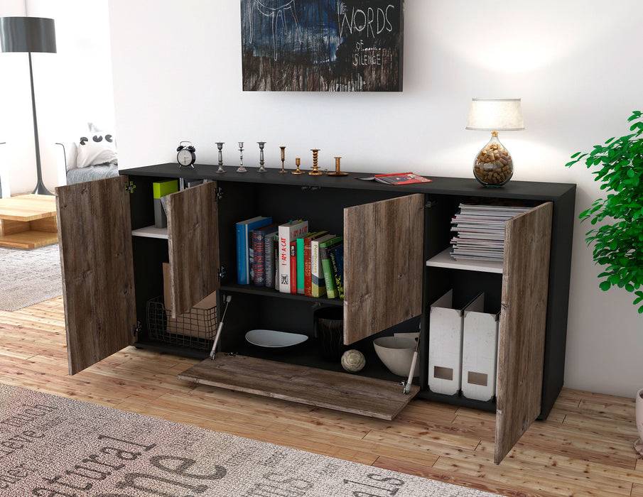 Stil Zeit Möbel Sideboard Eli, Eiche (180x79x35cm) Günstig kaufen