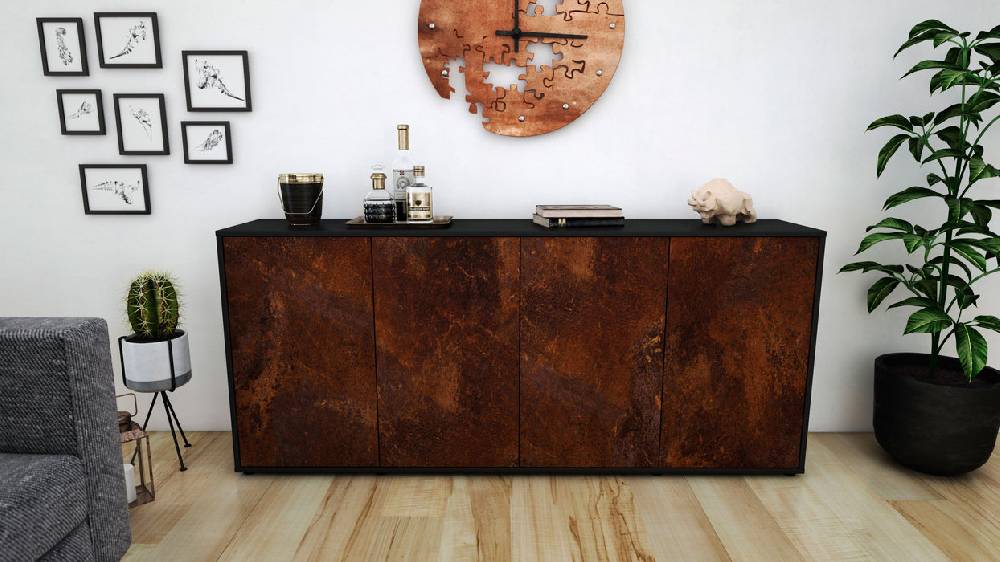 Stil Zeit Möbel Sideboard Elana, Rost (180x79x35cm) Online Shopping