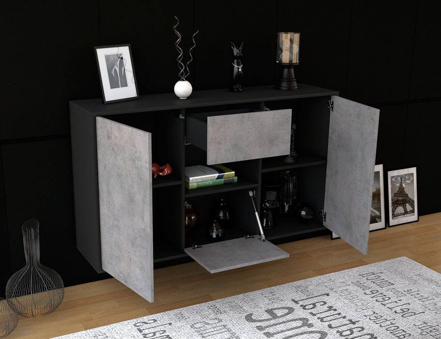 Stil Zeit Möbel Sideboard Tallahassee, Beton, hängend (136x79x35cm) Muttertagsangebot