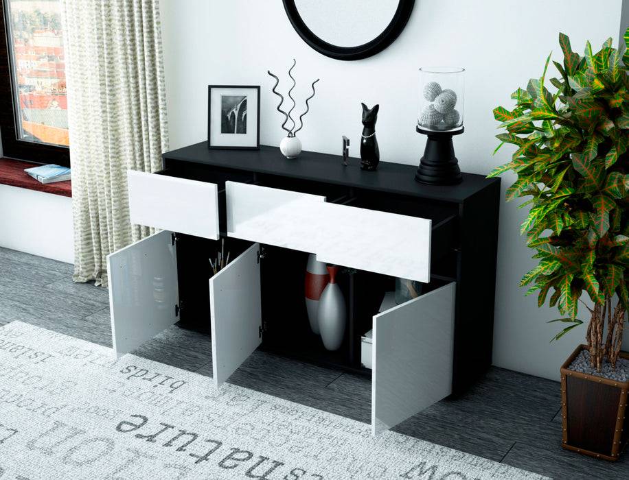 Stil Zeit Möbel Sideboard Dorotea, Grün (136x79x35cm) Exklusive Angebote