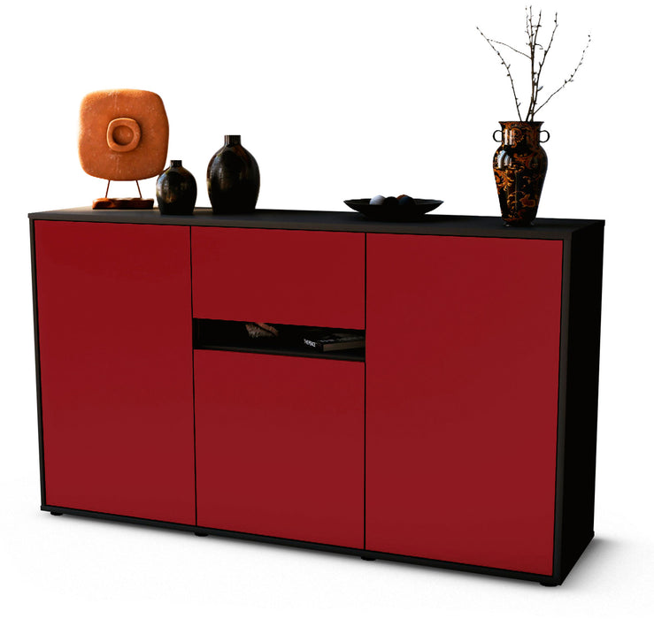 Stil Zeit Möbel Sideboard Dorina, Bordeaux (136x79x35cm)