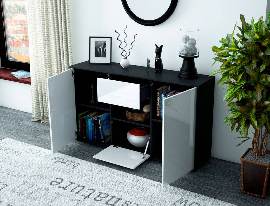 Stil Zeit Möbel Sideboard Doriana, Orange (136x79x35cm) Bestseller