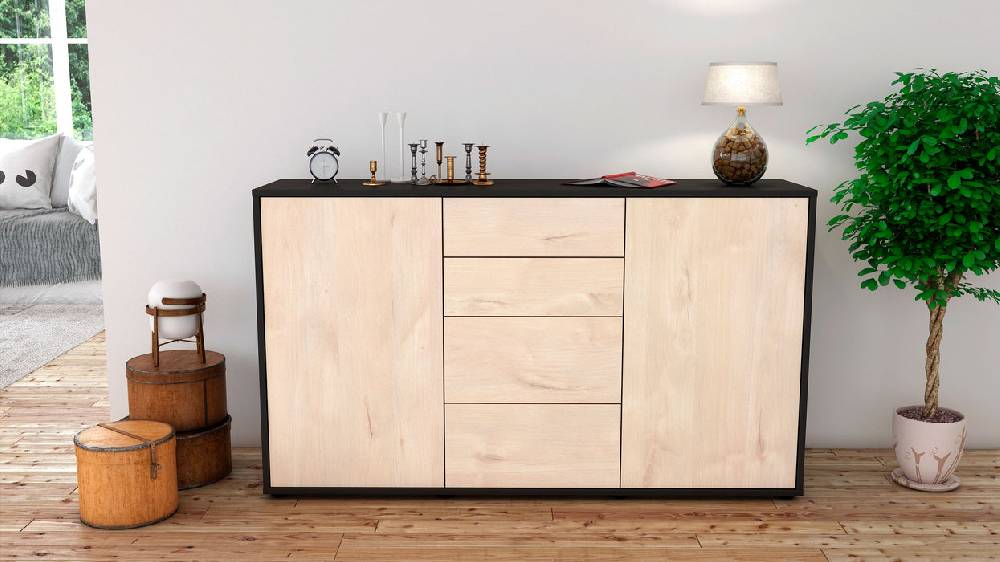 Stil Zeit Möbel Sideboard Donna , Zeder (136x79x35cm) VIP-Rabatte