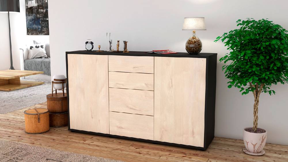 Stil Zeit Möbel Sideboard Donna , Zeder (136x79x35cm) VIP-Rabatte