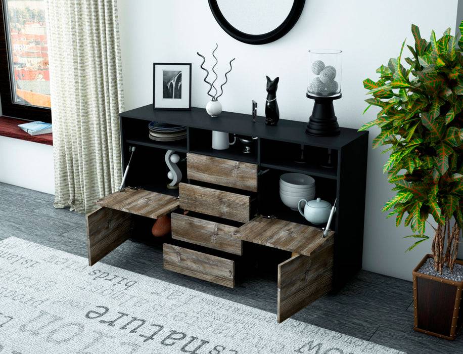 Stil Zeit Möbel Sideboard Donabella, Eiche (136x79x35cm) Wochenangebot