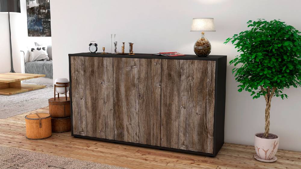 Stil Zeit Möbel Sideboard Delia, Treibholz (136x79x35cm) Bis zu 50% Rabatt
