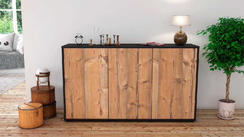 Stil Zeit Möbel Sideboard Delia, Pinie (136x79x35cm) Bis zu 60% Rabatt