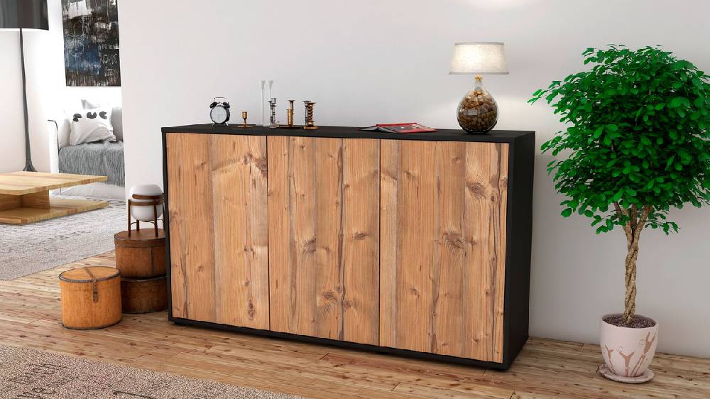 Stil Zeit Möbel Sideboard Delia, Pinie (136x79x35cm) Bis zu 60% Rabatt