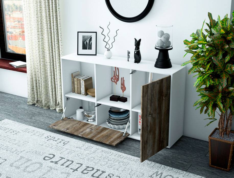 Stil Zeit Möbel Sideboard Ela, Eiche (136x79x35cm) Sonderangebot der Fabrik
