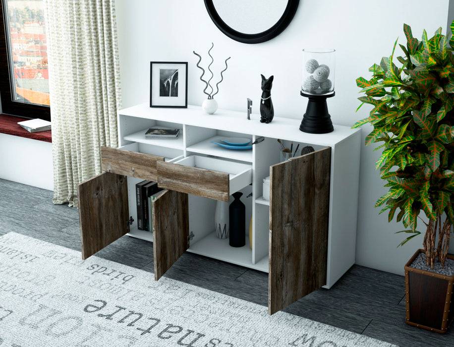 Stil Zeit Möbel Sideboard Editta , Zeder (136x79x35cm) Bis zu 55% Rabatt