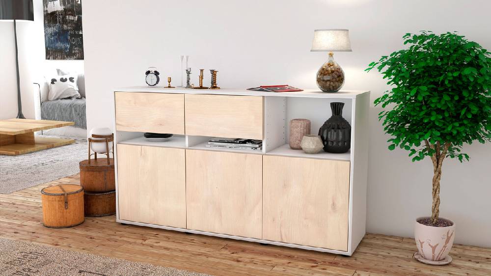 Stil Zeit Möbel Sideboard Dorotea , Zeder (136x79x35cm) Riesige Rabatte