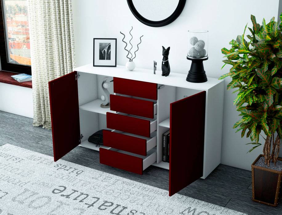 Stil Zeit Möbel Sideboard Dorelly, Gelb (136x79x35cm) Fabrikladen