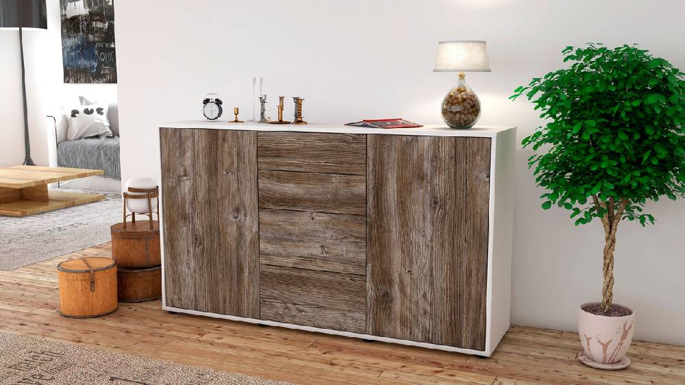 Stil Zeit Möbel Sideboard Donna, Treibholz (136x79x35cm) 50% Rabatt für begrenzte Zeit