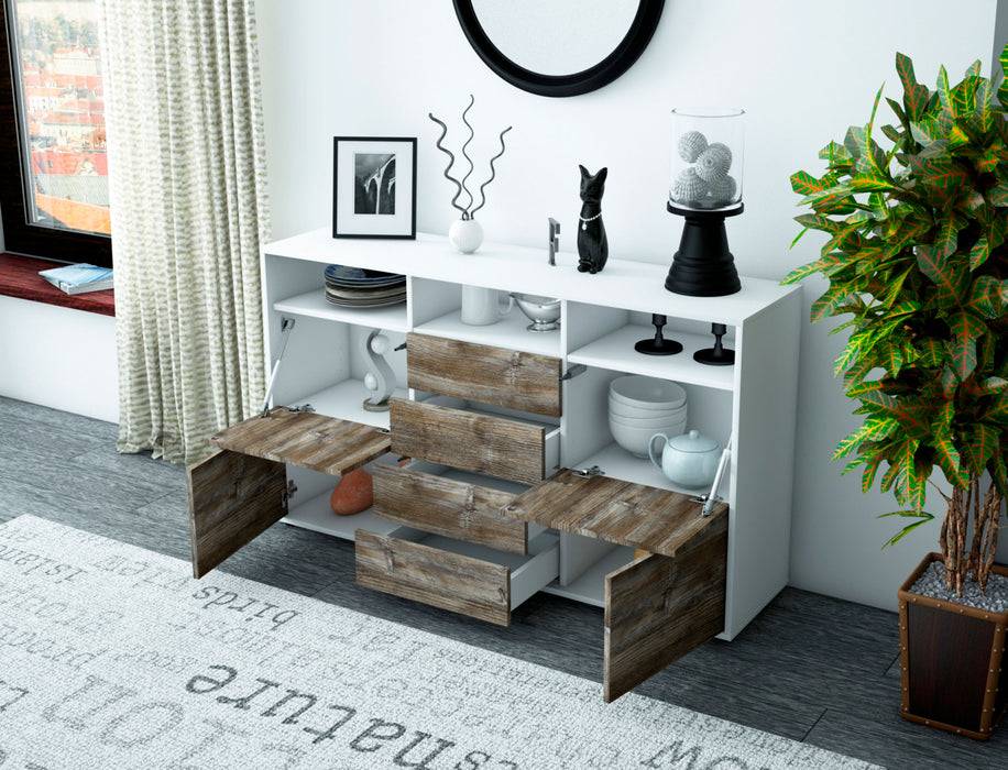 Stil Zeit Möbel Sideboard Donabella, Treibholz (136x79x35cm) Auslauf