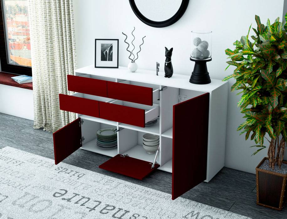 Stil Zeit Möbel Sideboard Domi, Lila (136x79x35cm) Angebote