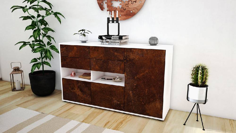 Stil Zeit Möbel Sideboard Domi, Rost (136x79x35cm) Hotsell