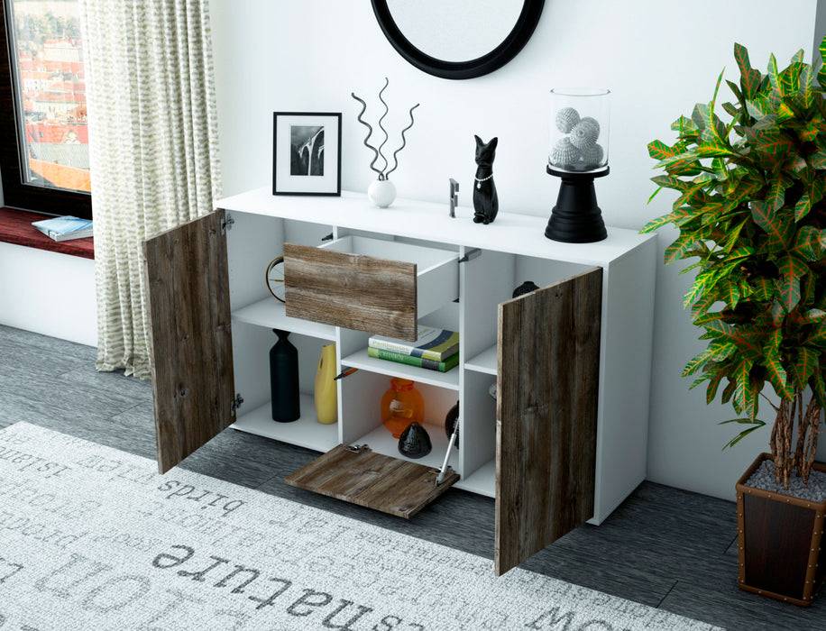 Stil Zeit Möbel Sideboard Denise, Eiche (136x79x35cm) Meist gekauft