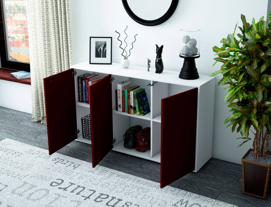 Stil Zeit Möbel Sideboard Delia, Lila (136x79x35cm) Limitierter Zeitrabatt