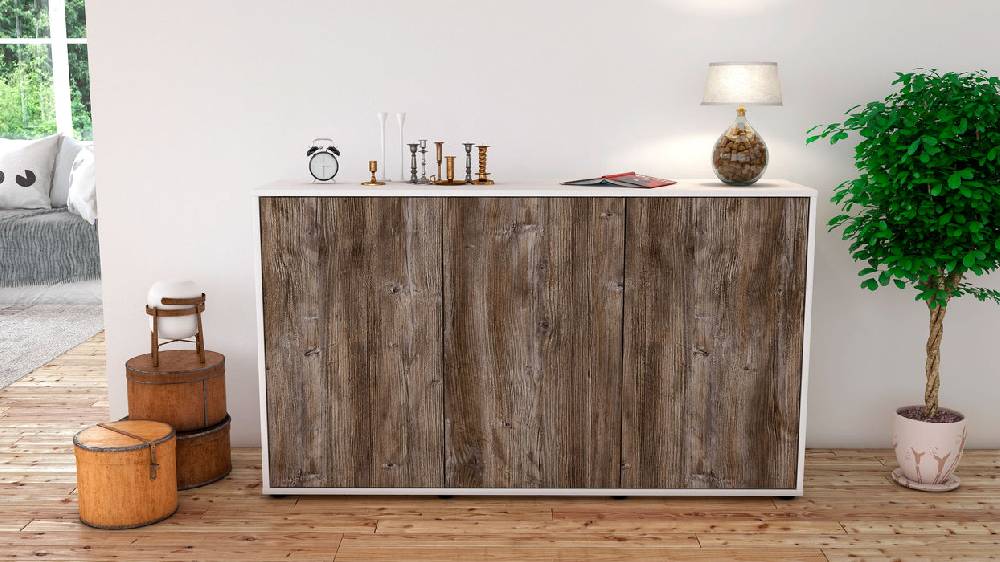 Stil Zeit Möbel Sideboard Delia, Treibholz (136x79x35cm) Sonderangebot