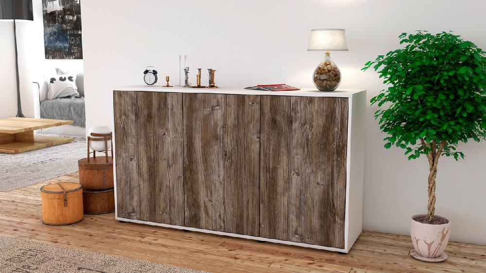 Stil Zeit Möbel Sideboard Delia, Treibholz (136x79x35cm) Sonderangebot