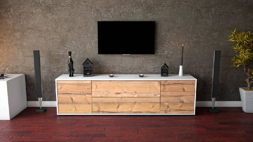 Stil Zeit Möbel Lowboard Bibiane, Pinie (180x49x35cm) Flash Sale