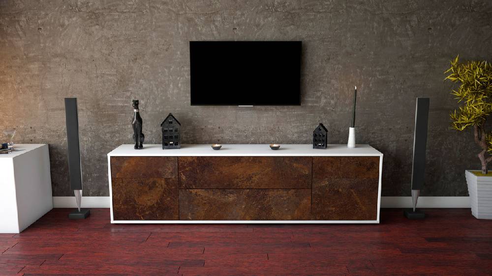 Stil Zeit Möbel Lowboard Bibiane, Rost (180x49x35cm) Online Shopping