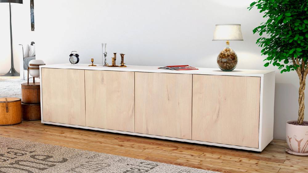 Stil Zeit Möbel Lowboard Antonia, Zeder (180x49x35cm) JETZT KAUFEN