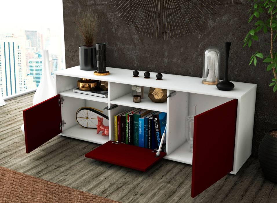 Stil Zeit Möbel Lowboard Anina, Türkis (136x49x35cm) Bis zu 65% Rabatt