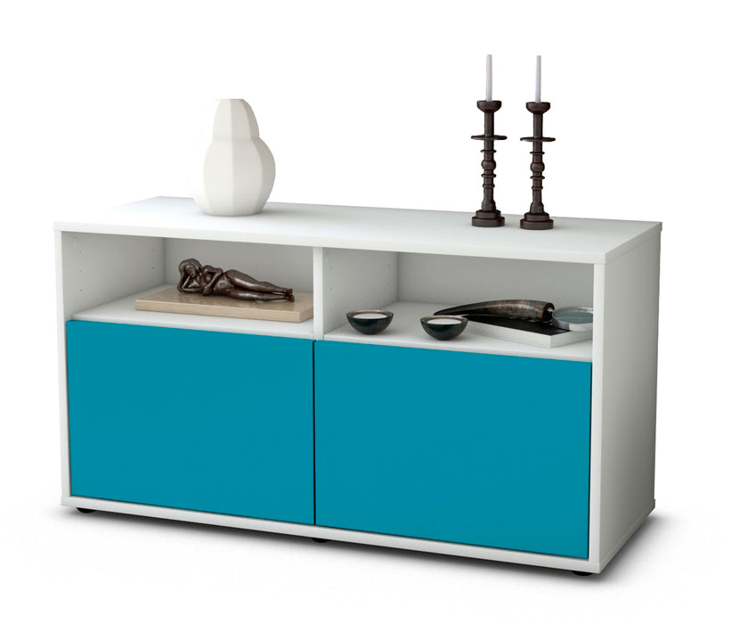 Stil Zeit Möbel Lowboard Alegra, Türkis (92x49x35cm) Sonderangebot der Fabrik