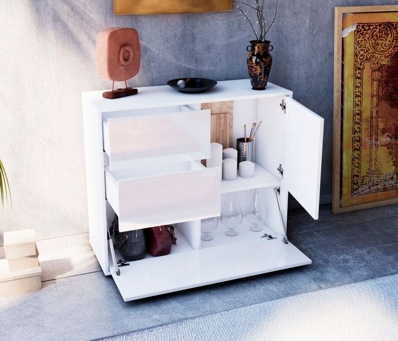Stil Zeit Möbel Sideboard Deanna, Weiß (92x79x35cm) Vierteljährliche Förderung