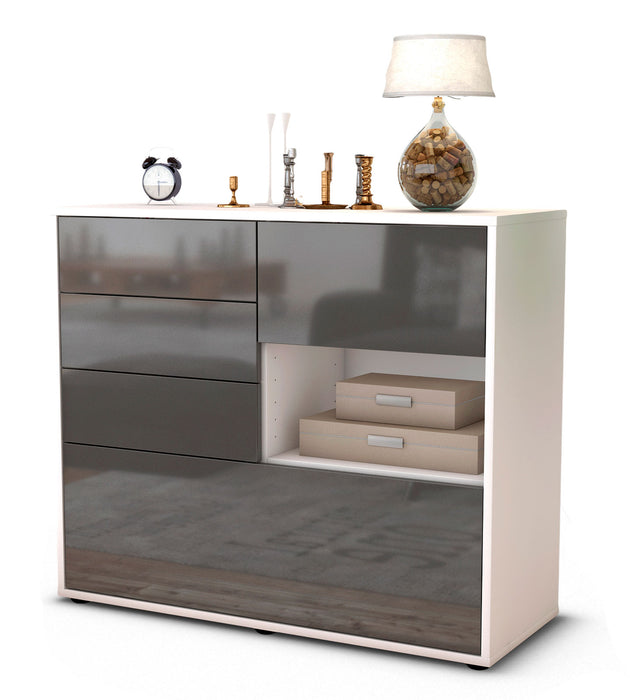 Stil Zeit Möbel Sideboard Coco, Grau (92x79x35cm) Discount Store für neue Produkte
