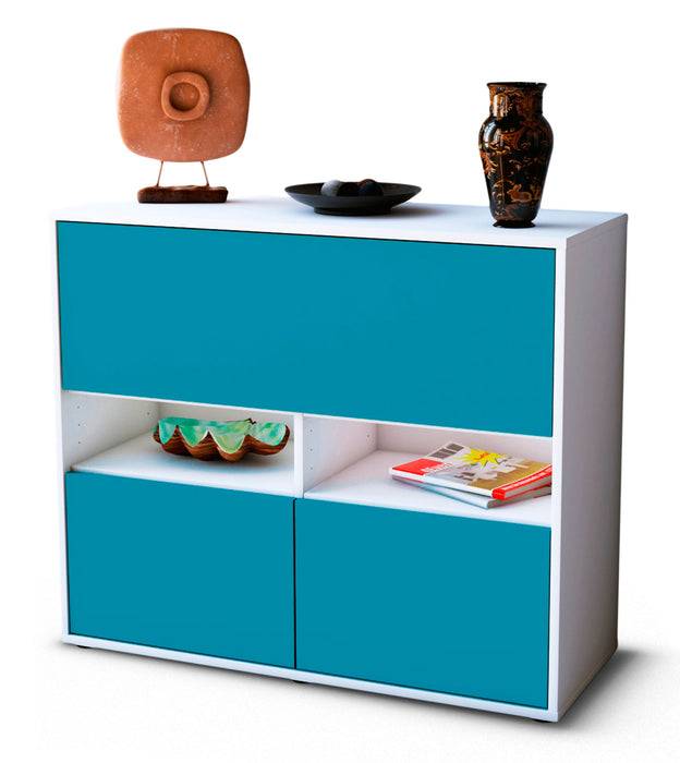 Stil Zeit Möbel Sideboard Cassandra, Türkis (92x79x35cm) Black Friday Preise