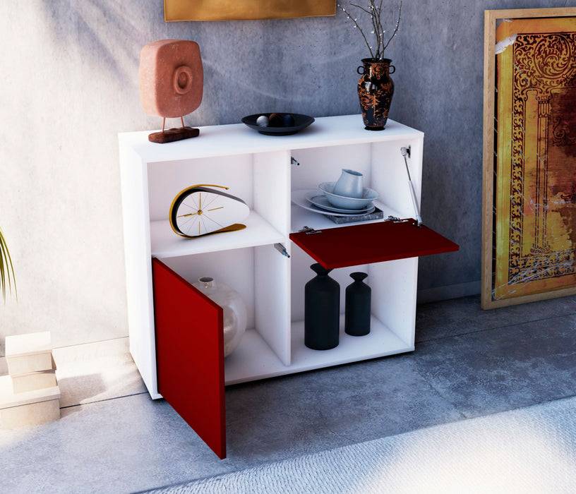 Stil Zeit Möbel Sideboard Carola, Bordeaux (92x79x35cm) 50% Rabatt für begrenzte Zeit