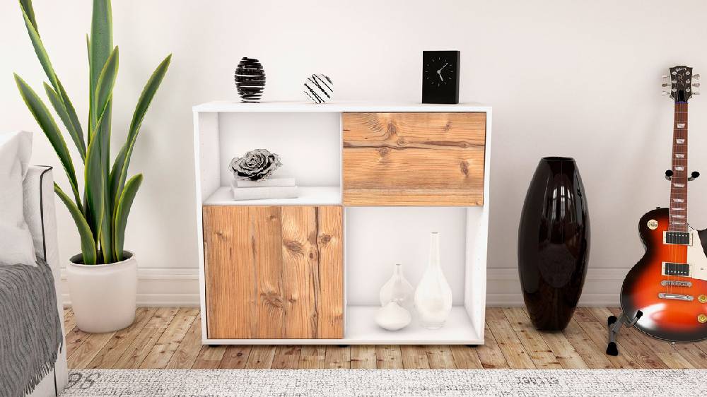 Stil Zeit Möbel Sideboard Carola, Pinie (92x79x35cm) Rabatte dieses Monats