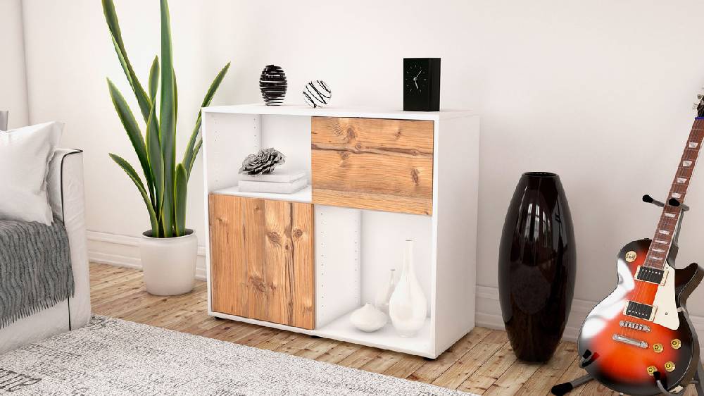 Stil Zeit Möbel Sideboard Carola, Pinie (92x79x35cm) Rabatte dieses Monats