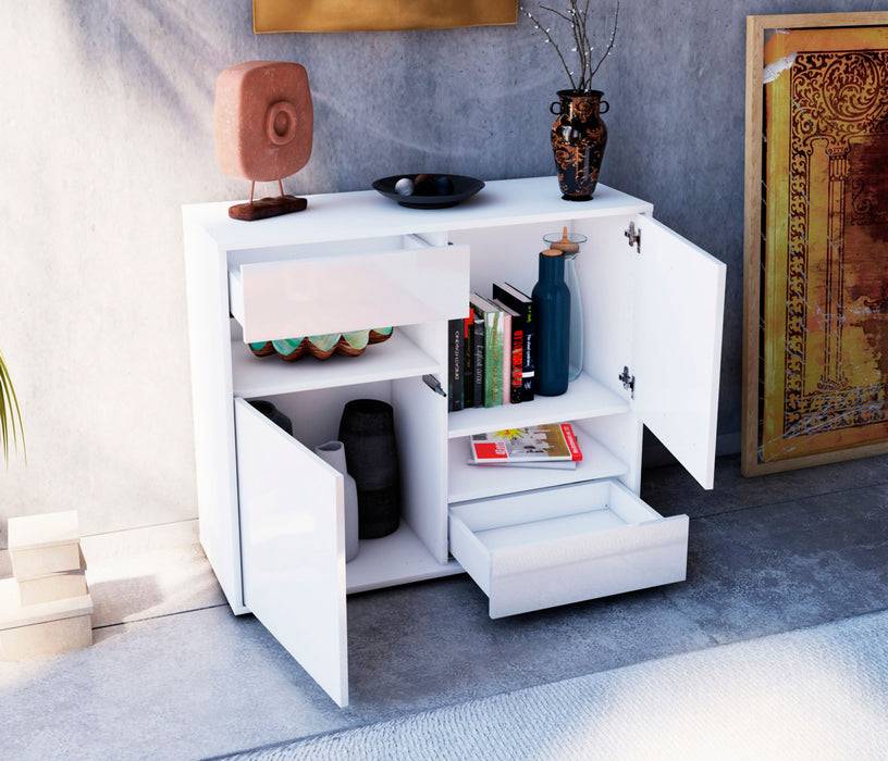 Stil Zeit Möbel Sideboard Carmelina, Orange (92x79x35cm) 2025