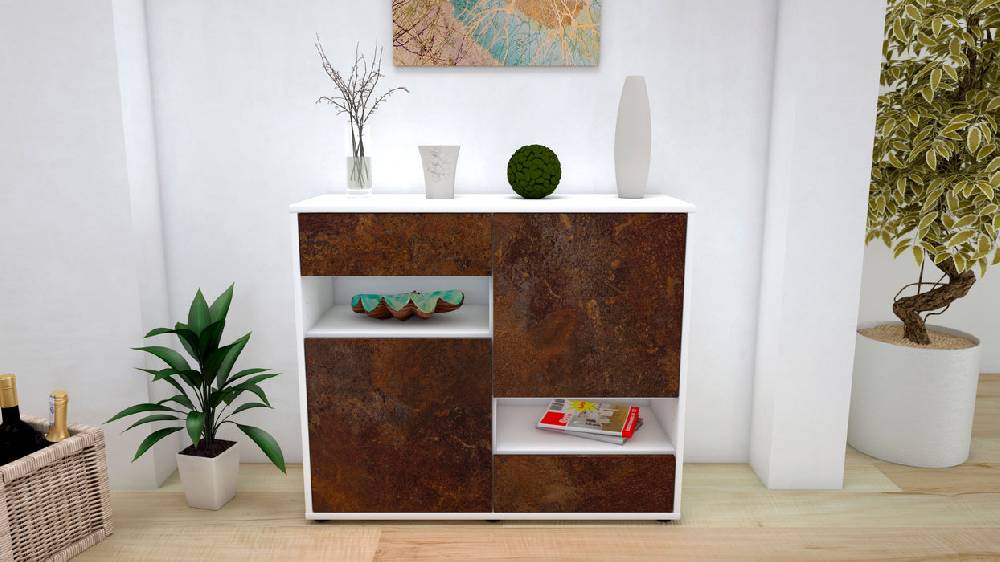 Stil Zeit Möbel Sideboard Carmelina, Rost (92x79x35cm) Outlet
